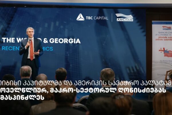 თიბისი კაპიტალმა და ამერიკის სავაჭრო პალატამ მაკრო-სექტორულ ღონისძიებას უმასპინძლეს