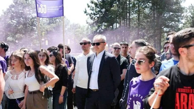 ალექსანდრე წულაძე „სტუდფესტი 2025‘‘ ფარგლებში გამართულ სპორტულ ტურნირებს დაესწრო