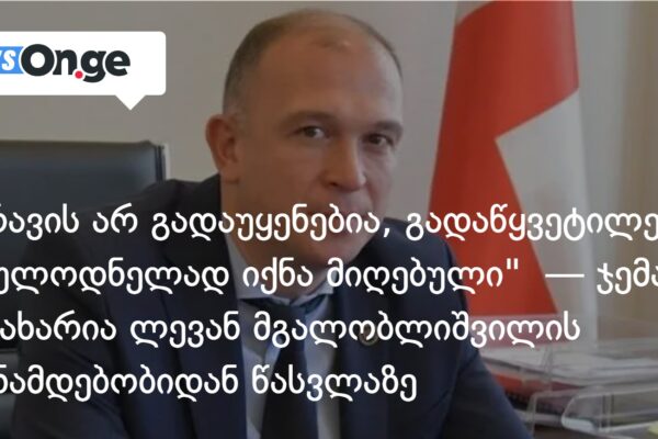 “არავის არ გადაუყენებია, მაგრამ გადაწყვეტილება მოულოდნელად იქნა მიღებული” — ჯემალ გამახარია ლე