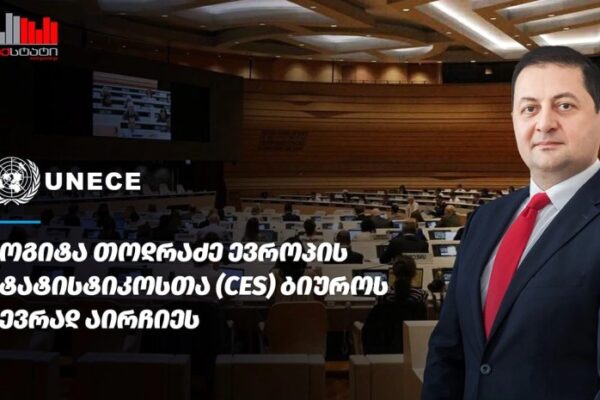 გოგიტა თოდრაძე ევროპის სტატისტიკოსთა ბიუროს წევრად აირჩიეს გოგიტა თოდრაძე ევროპის სტატისტიკოსთა ბიუროს წევრად აირჩიეს